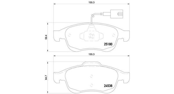 MAGNETI MARELLI Piduriklotsi komplekt,ketaspidur 363700423148